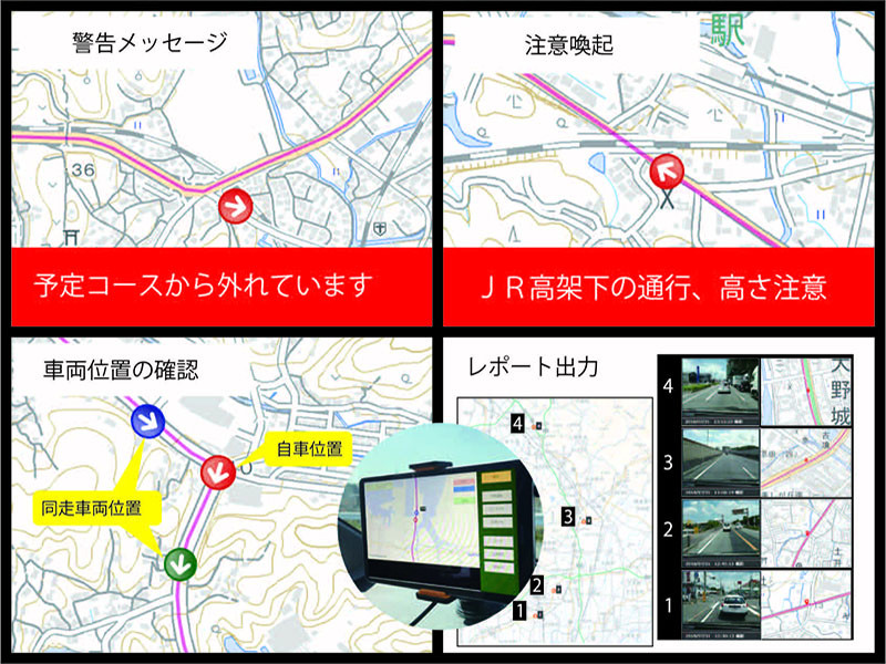 トラック安全運行サポートシステムの詳細