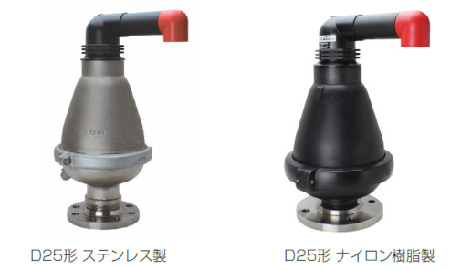 下水用空気弁スペースエア D25形 ステンレス製の詳細