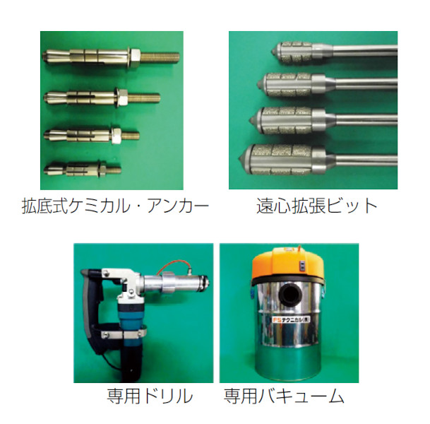 拡底式ケミカル・アンカーの詳細