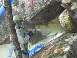 落石発生源PUR工法の詳細