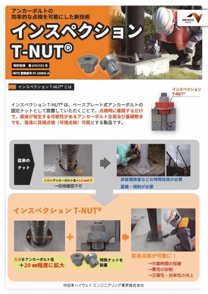 ベースプレート式アンカーボルトの目視点検新技術の詳細