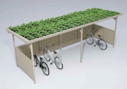 サイクルロビー 緑化仕様