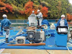 グラウト流量計測機能付データロギングモルタルポンプの詳細