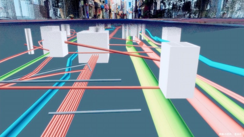 地上・地下インフラ3Dマップ