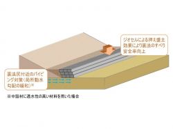 ジオセルを用いた堤脚安定工法の詳細